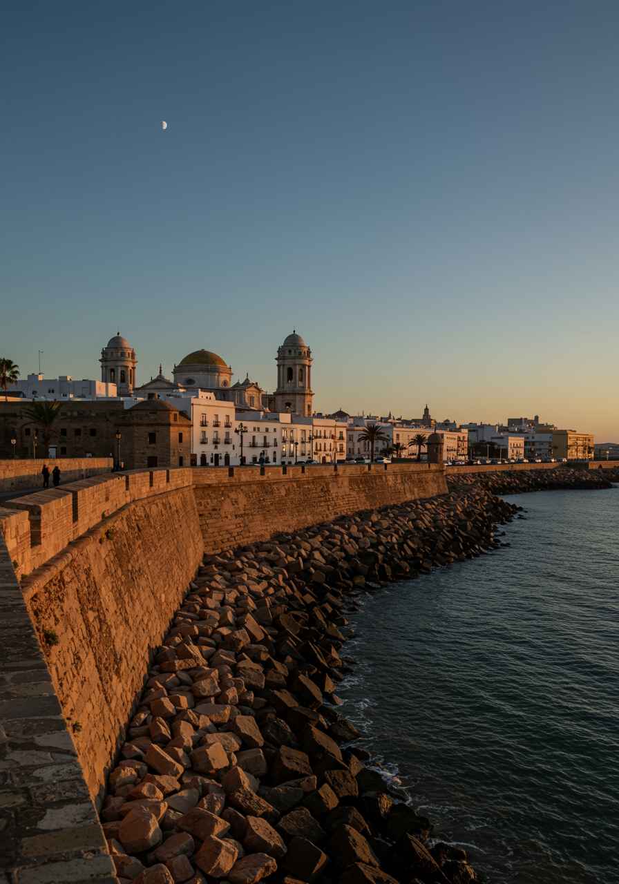 Cádiz bajo los muros: Crónica de una nueva ciudad relato de Cádiz
