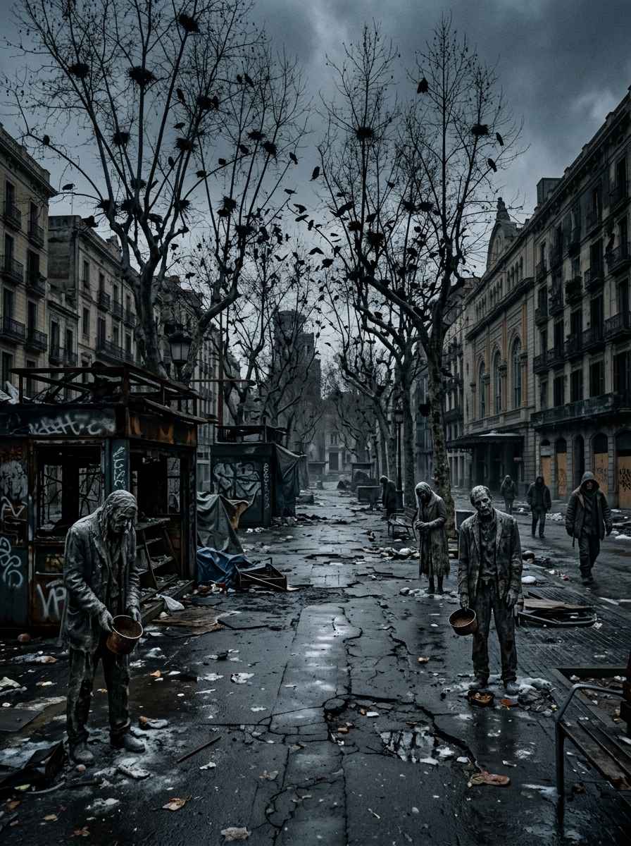 Portada del relato Ecos entre las Ramblas