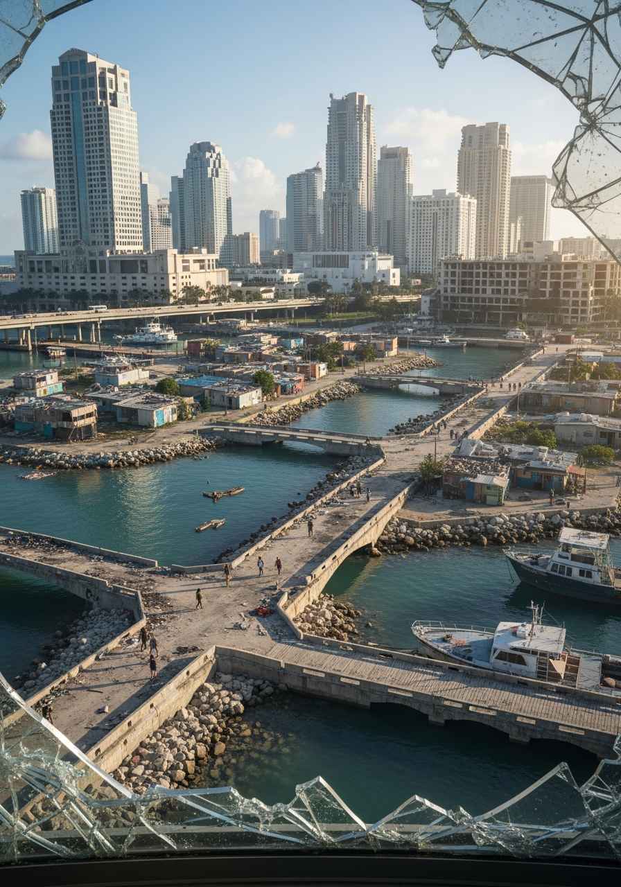 El Ocaso sobre la Bahía relato de Miami