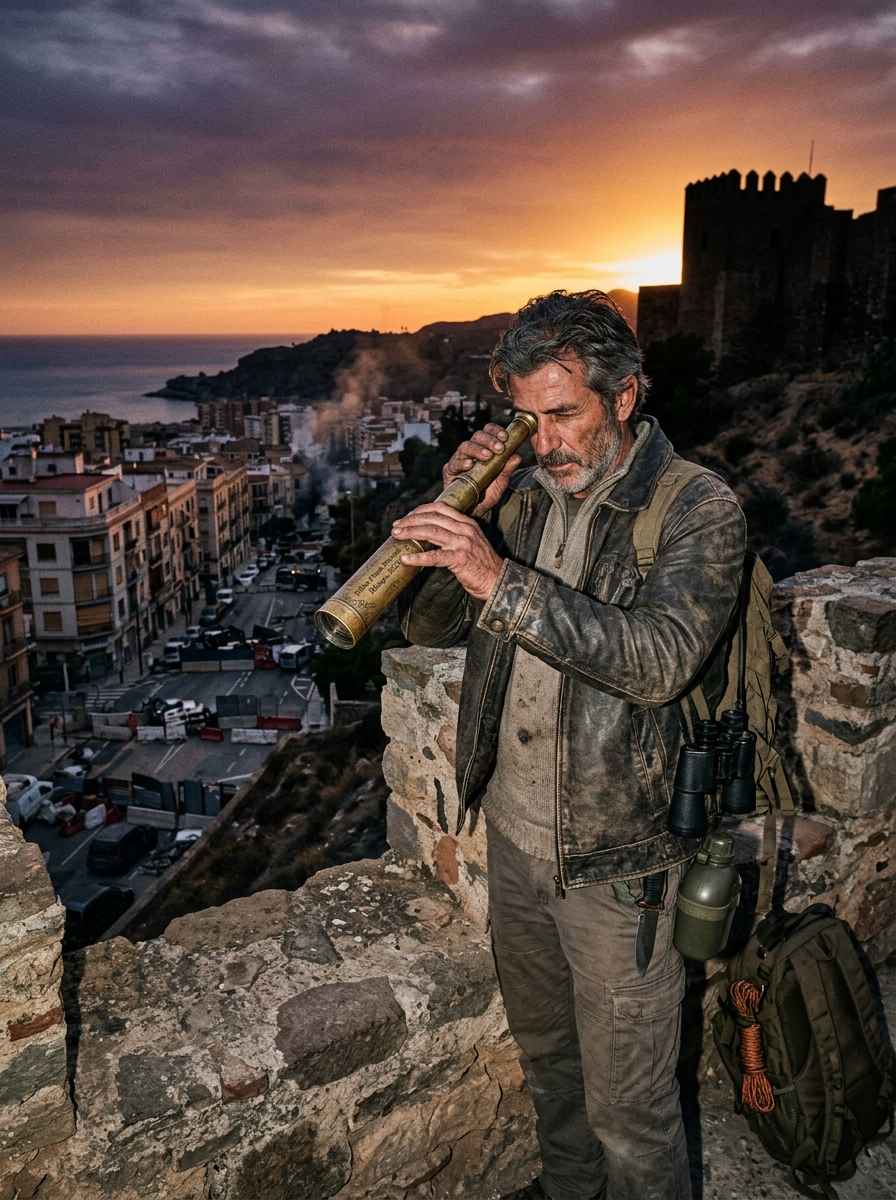 Portada del relato El último atardecer sobre Gibralfaro