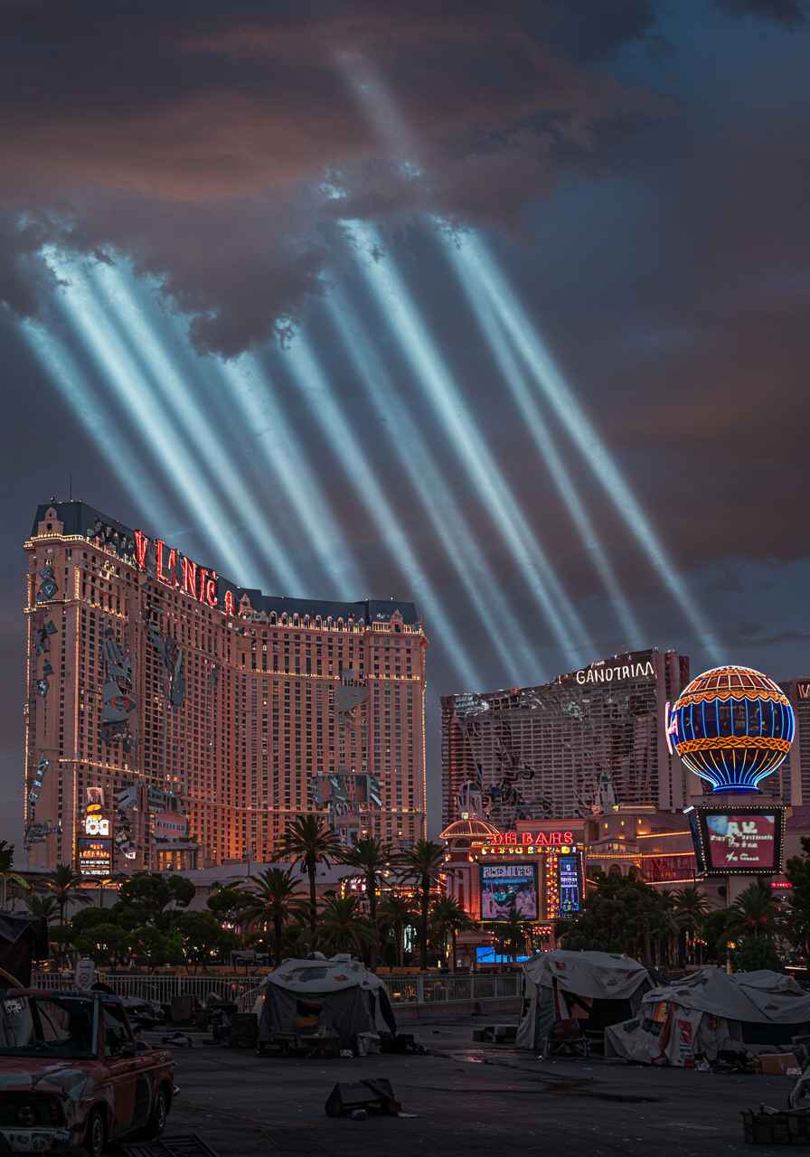 Portada del relato Las luces muertas del Strip: Las Vegas en ruinas
