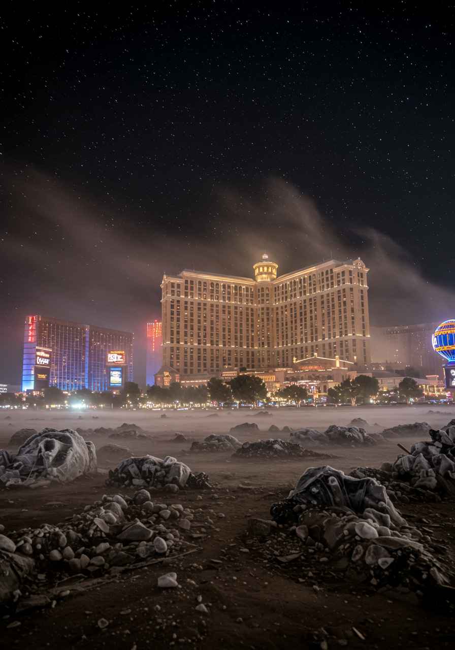 Luces Muertas en el Desierto relato de Las Vegas