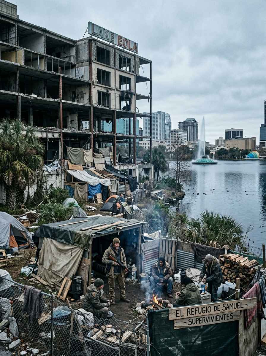 Refugio bajo la rueda: sobrevivir en la sombra de Disney relato de Orlando